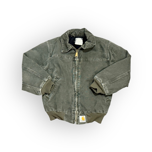 Carhartt Other - Vintage RARE Carhartt Santa Fe Y02 MOS Kids Workwear Jacket Moss Green Sz S